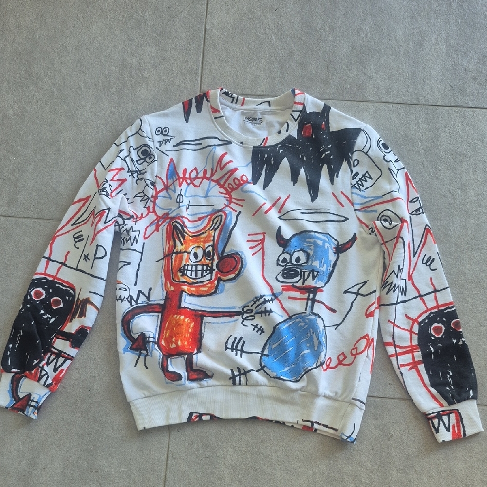 Eleven Paris Colorful Graphic Crewneck Sweatshirt